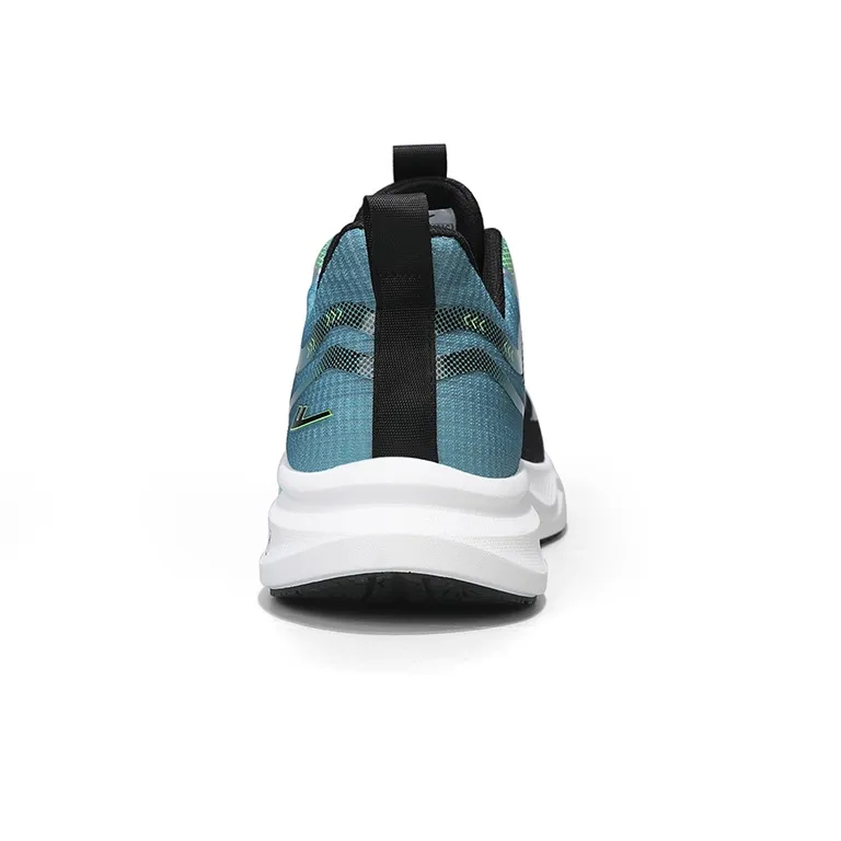 Warrior Abrasion Resistant Low Top Running Shoes Men's Black Lake Blue-3