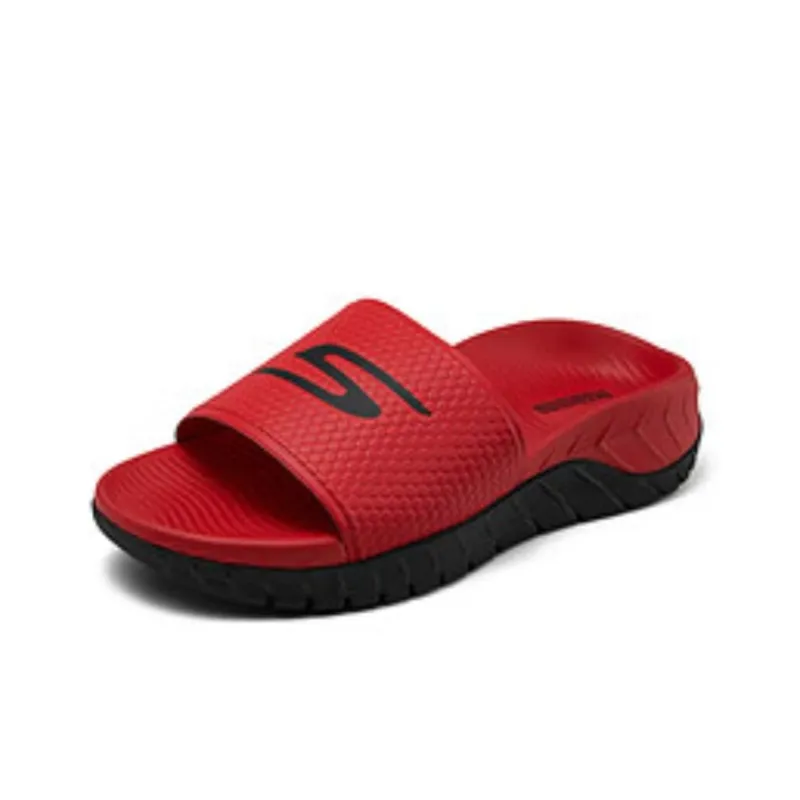 Skechers Slide Slippers Men's Red Black-2