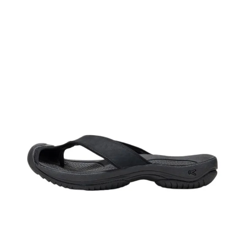 KEEN WAIMEA TG Abrasion Resistant Quick Dry Flip Flops Men's Black-0