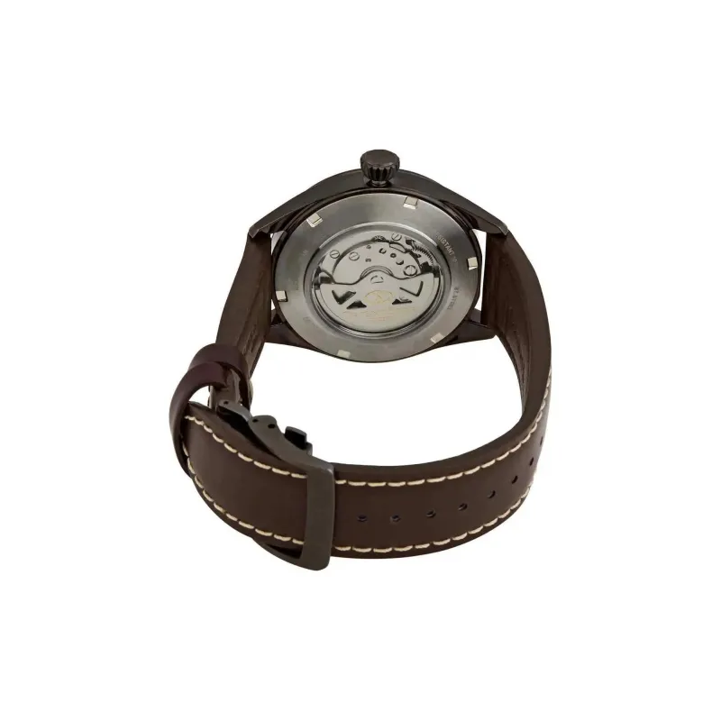 ORIENT STAR Sports Collection Automatic Mechanical Movement Leather Strap Watch Men's Watches Green Dial RE AU0201E00B-1