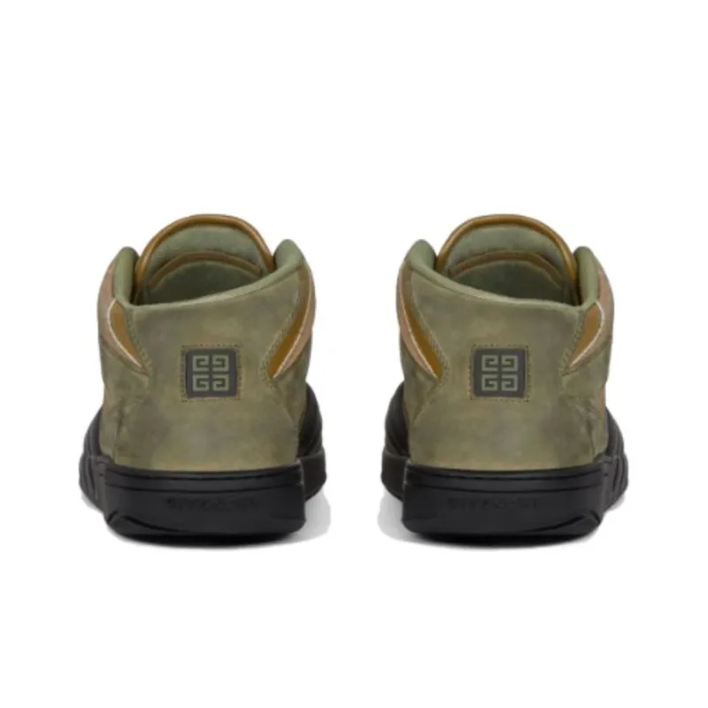 Givenchy High Top Casual Shoes Men's Brown Green-3