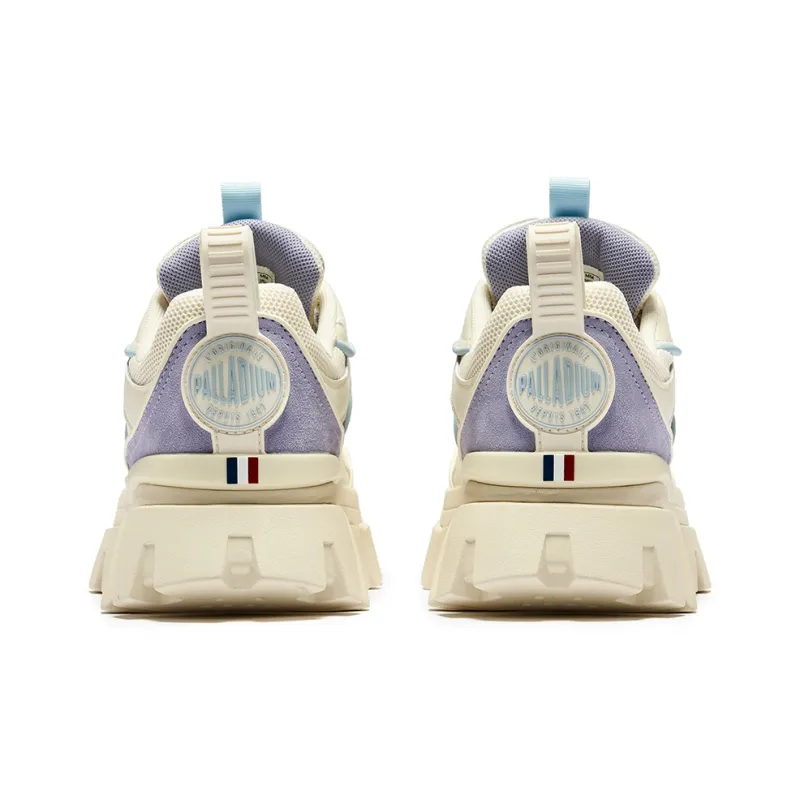 Palladium Abrasion Resistant Height Increasing Low Top Chunky Sneakers Women's Blue White-4