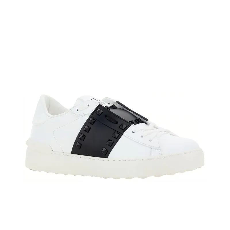 Valentino Garavani Rockstud Untitled Leather Sneakers-2