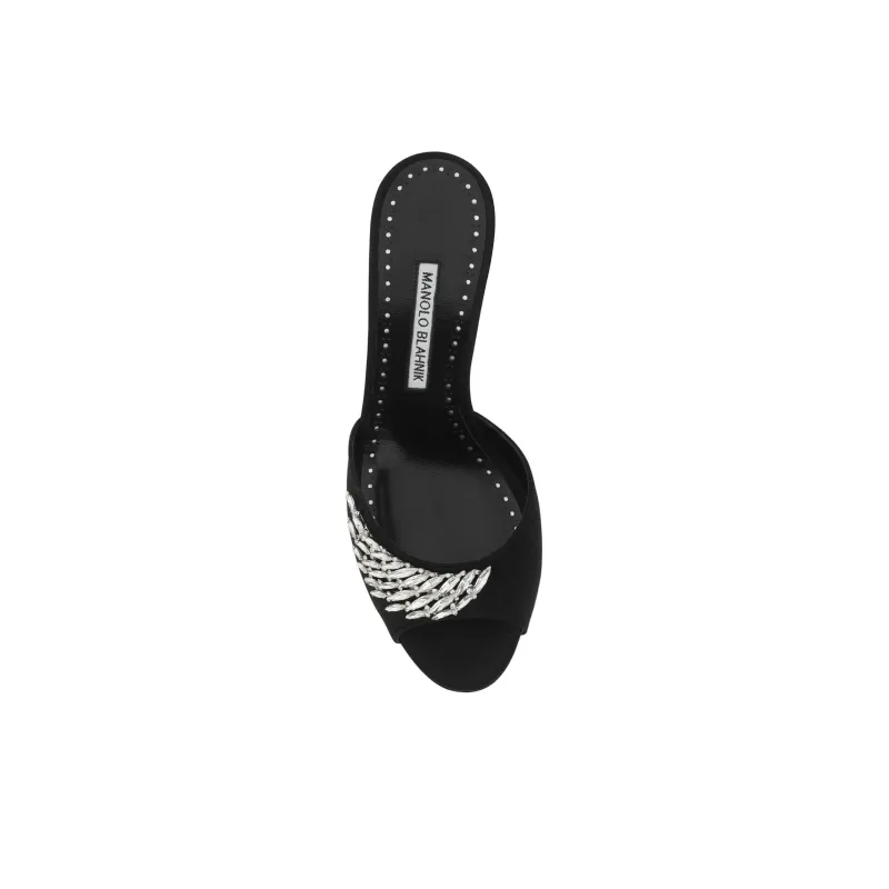 MANOLO BLAHNIK Fabio 50mm Crystal-embellished Mules-4