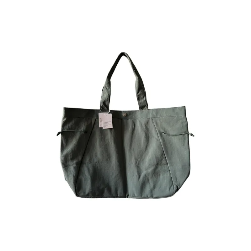Lululemon Recycled Nylon Tote Bag Shopping Bag Shoulder Bag Handbag Women's Tide Green-0