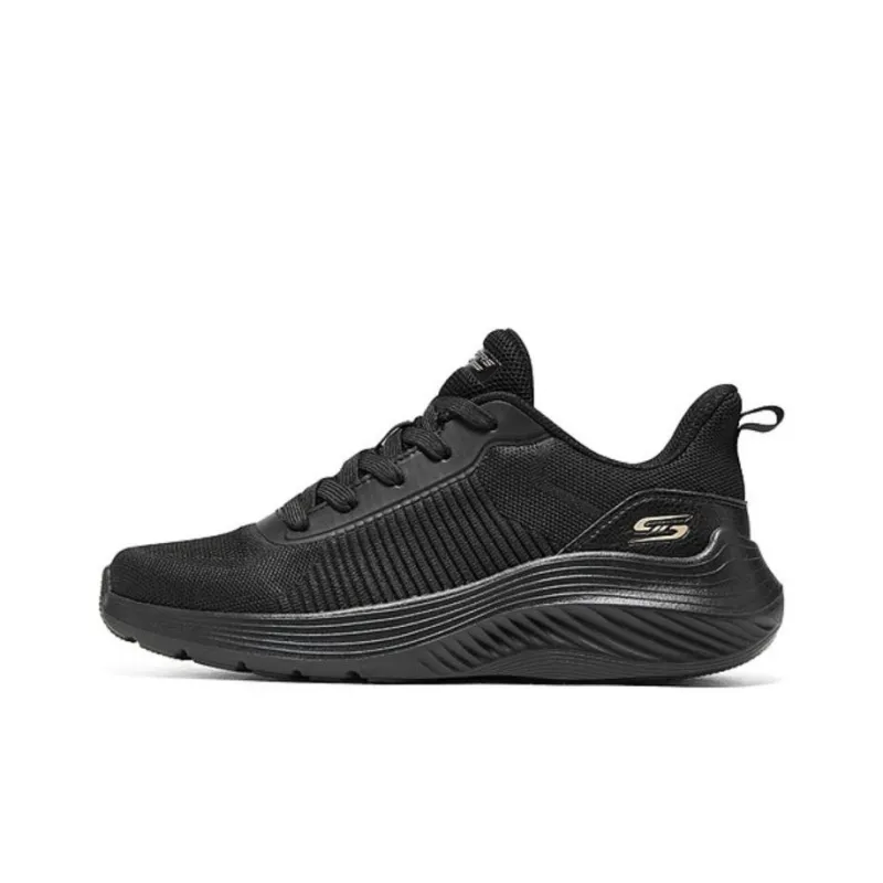 Skechers Cushioning, Wear Resistant Low Top Casual Shoes Women's Black-0