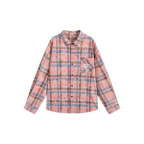 KING PRINCE Shirts Women's Pink Plaid