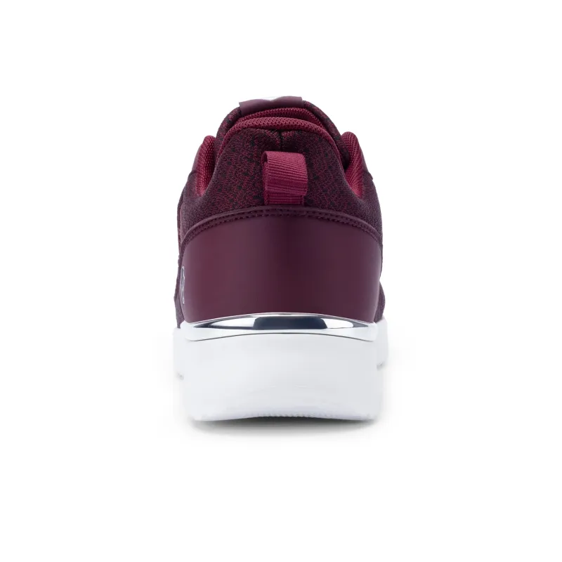Fitville Casual Shoes Women's Low Top Black, Deep Red, Gray White-24