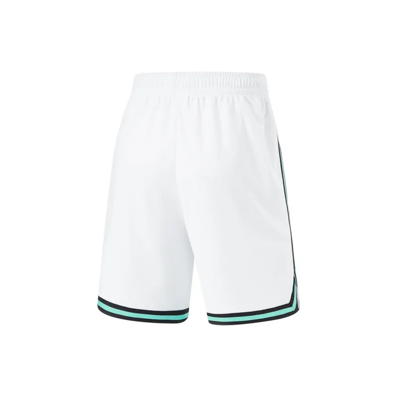 LiNing CBA Collection Professional Basketball Collection Basketball Suit Men's Standard White-5