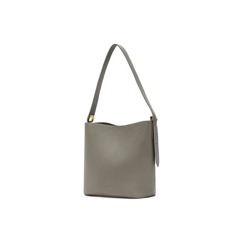 Staccato Cow Leather Tote Bag, Shoulder Bag Women's Spruce Green/Chestnut Brown-1
