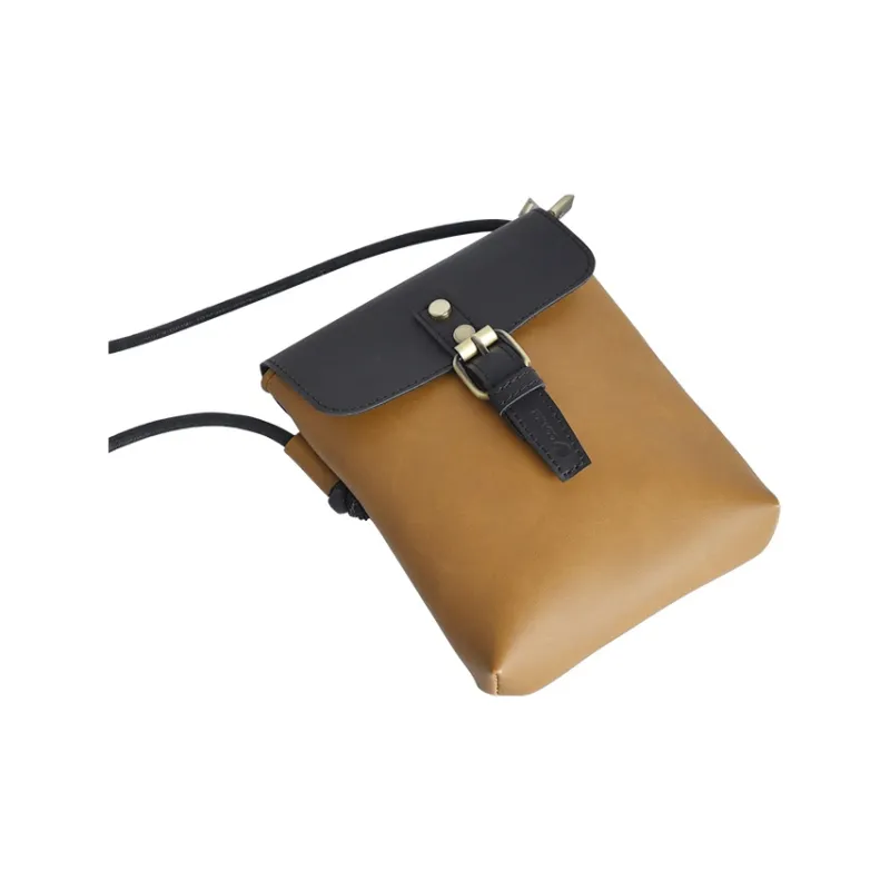 COTECi PU Shoulder Bag, Crossbody Bag Regular Unisex Black & Green/Black & Light Brown/Black & Brown-5