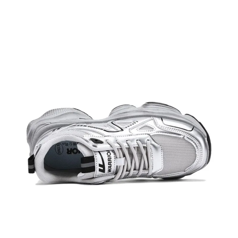 Warrior Vintage Classic Comfortable Versatile Platform Height Increasing Low-Top Chunky Sneakers Women's-2