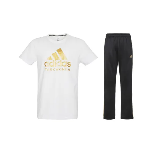 Adidas Casual Sportswear Men White Gold+Black/Gold