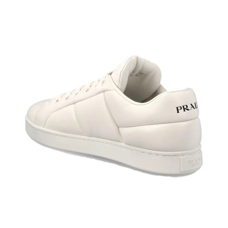 PRADA Padded Nappa Leather Sneakers 'White' Women's-3