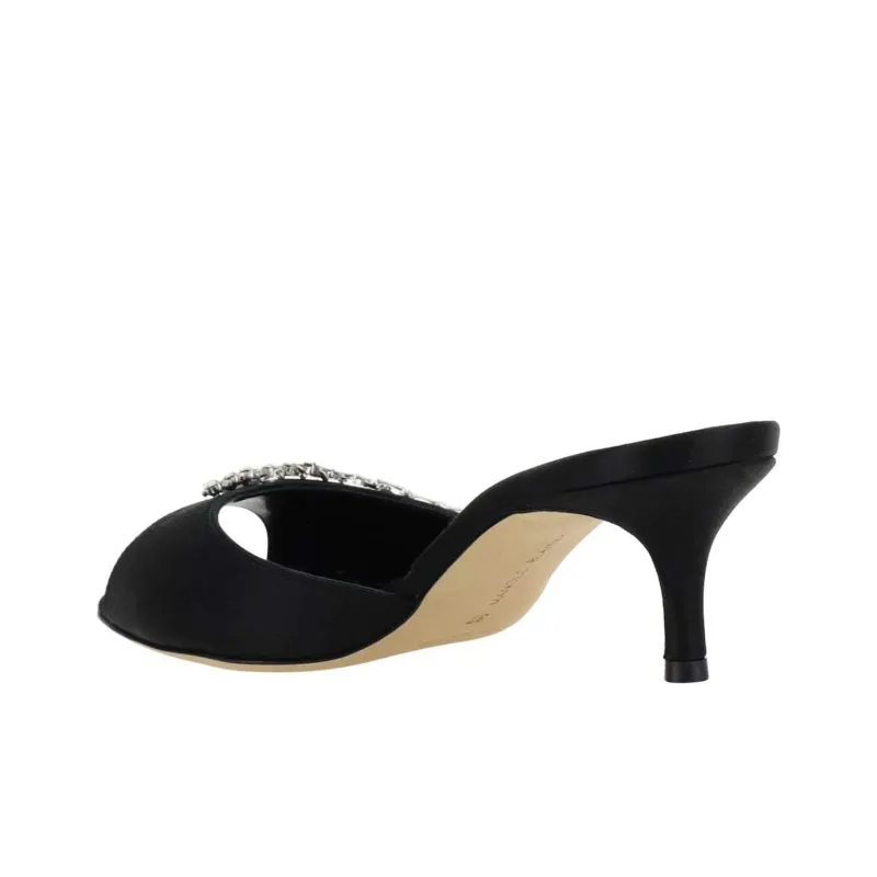 MANOLO BLAHNIK Fabio 50mm Crystal-embellished Mules-3
