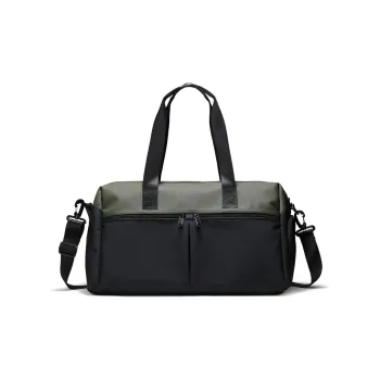 Fillove Fabric Shoulder Bag Crossbody Bag Travel Bag Regular Men's Black & Green