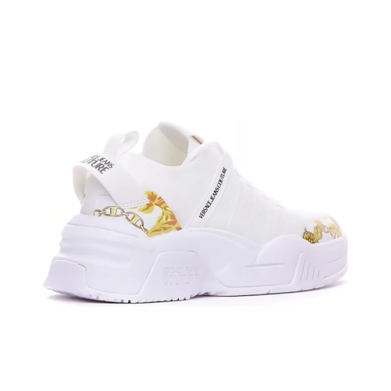 VERSACE JEANS Couture Low Top Casual Shoes Women's White-3