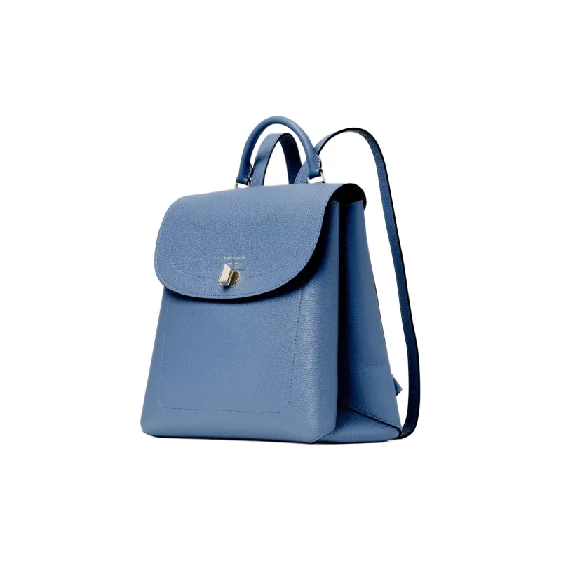 Kate Spade Leather Backpack Medium Size Women's Stingray Blue-1