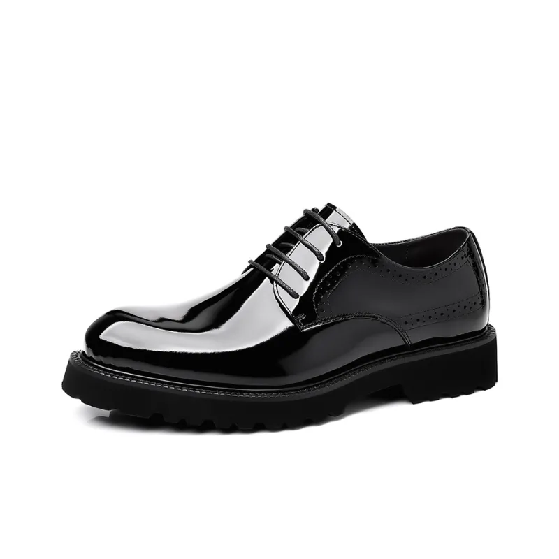 LUOMAIKE Dress Shoes Men Low Top Black, Brown-0