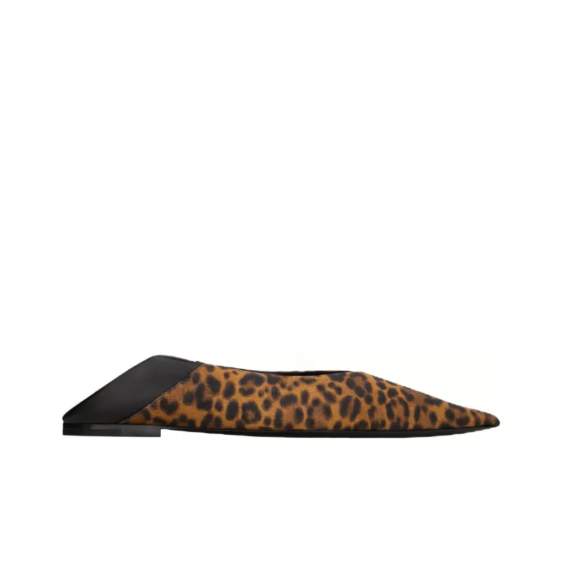 SAINT LAURENT Nour Pointed-Toe Slippers Women's-1