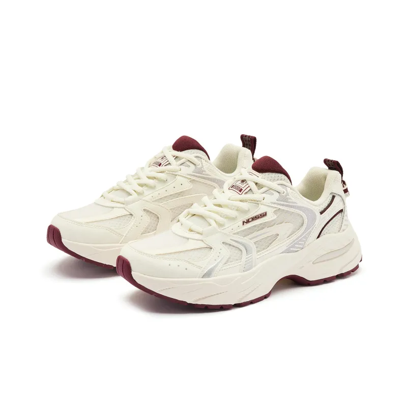 QIAODAN Kaiyuan Breathable And Lightweight Low Top Casual Shoes Women's Beige Red-2