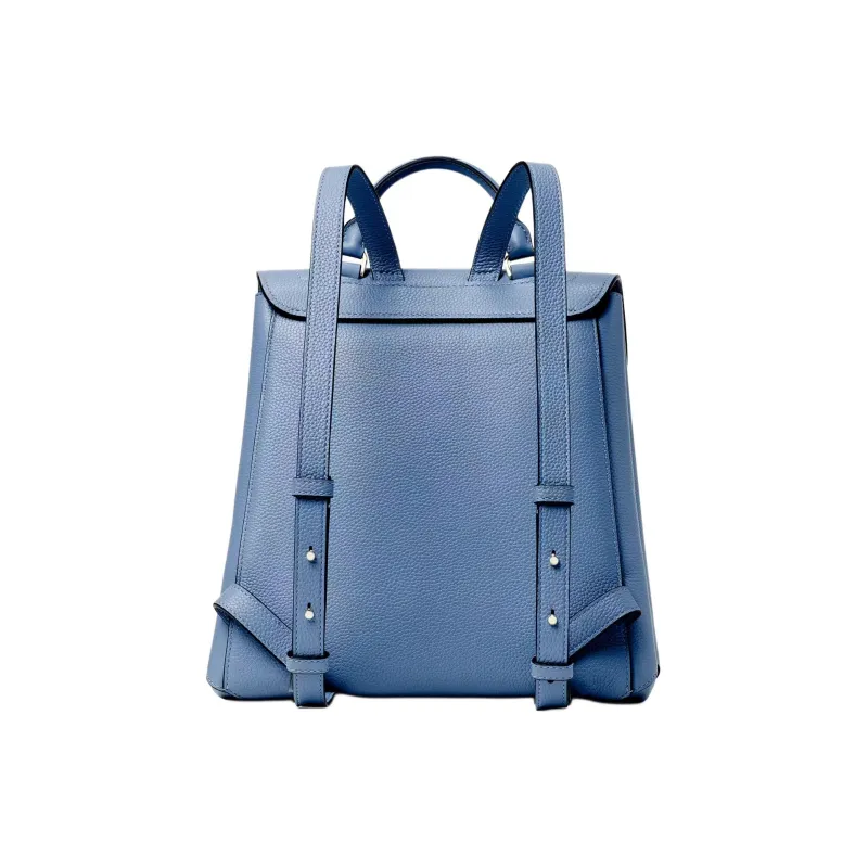 Kate Spade Leather Backpack Medium Size Women's Stingray Blue-2