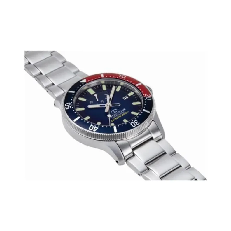 ORIENT STAR Automatic Mechanical Movement Steel Strap Watch Men's Watches Blue Dial-2