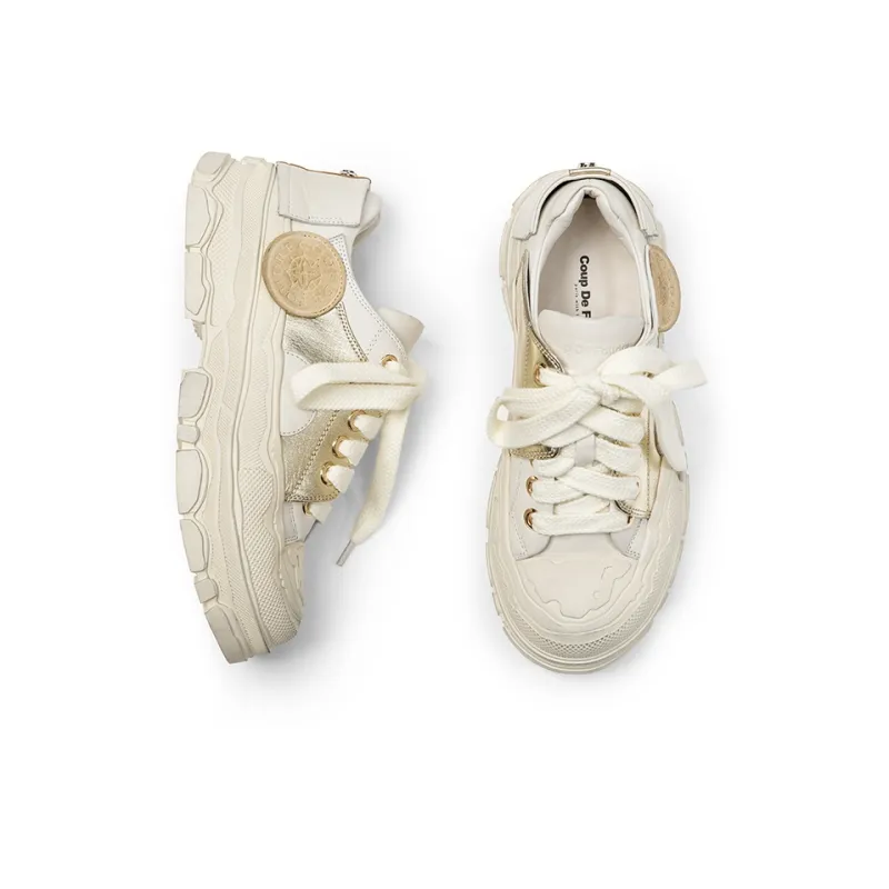 Coup De Foudre Cushioning Wear-Resistant Low-Top Chunky Sneakers Women's-7