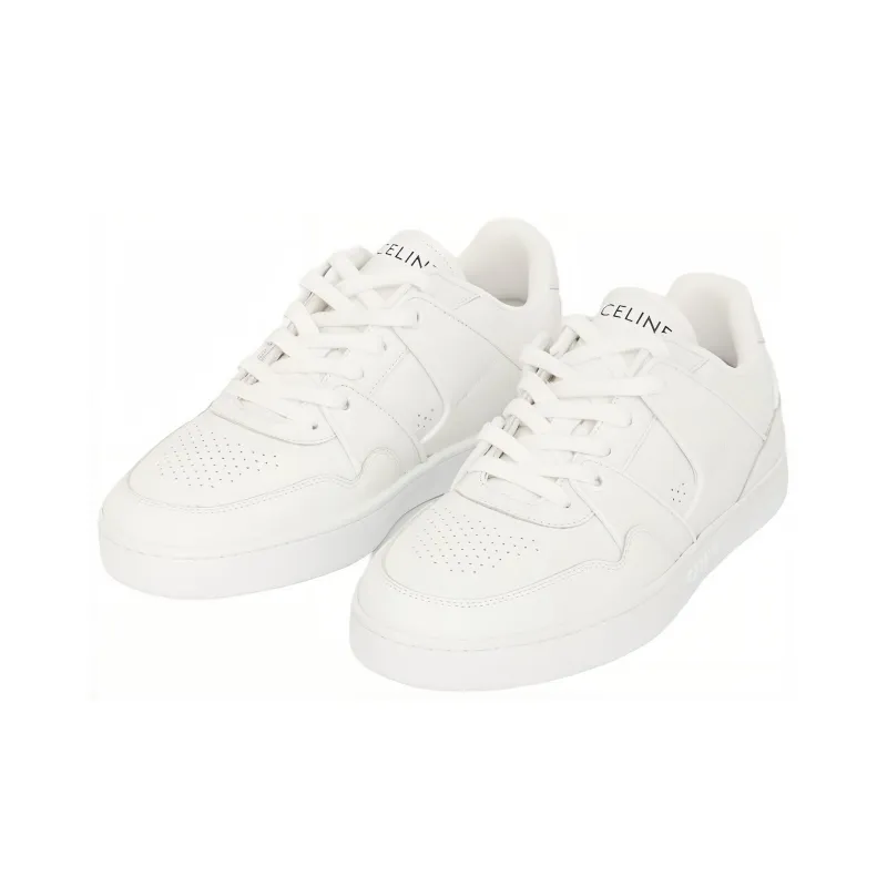 CELINE Low Top Skateboard Shoes Women's White-2