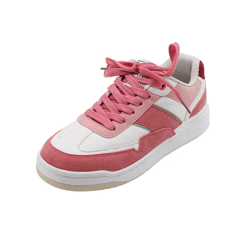 MINGKUANG Street Trend Dopamine Dressing Multicolor Anti-Slip Wear-Resistant Low-Top Skateboard Shoes Women's-1