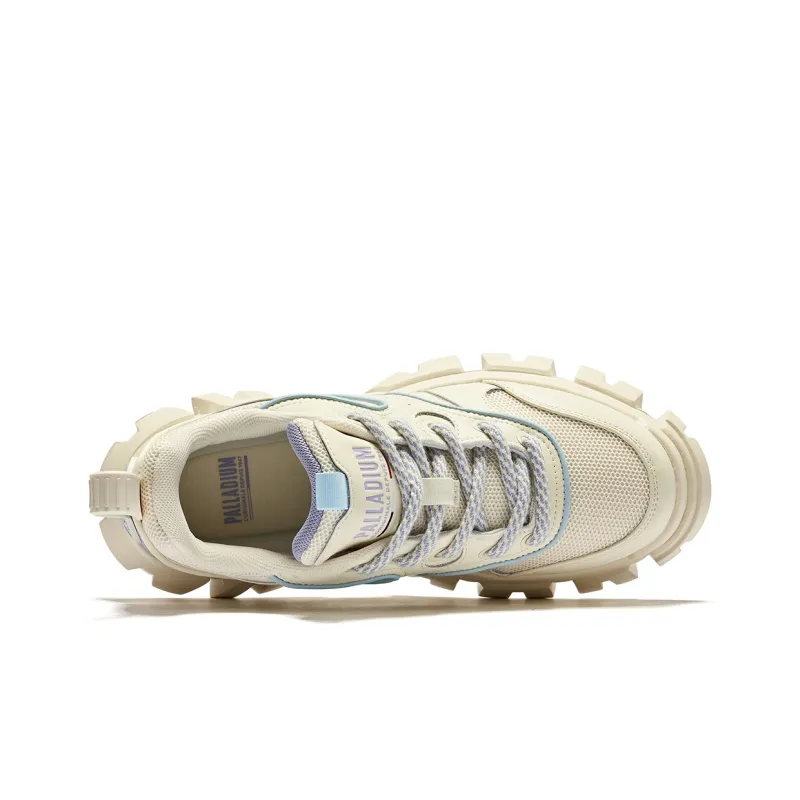Palladium Abrasion Resistant Height Increasing Low Top Chunky Sneakers Women's Blue White-3