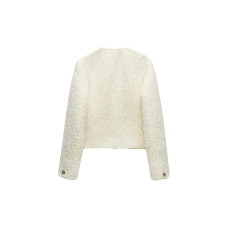 ZARA Jackets Coats Women's White-1
