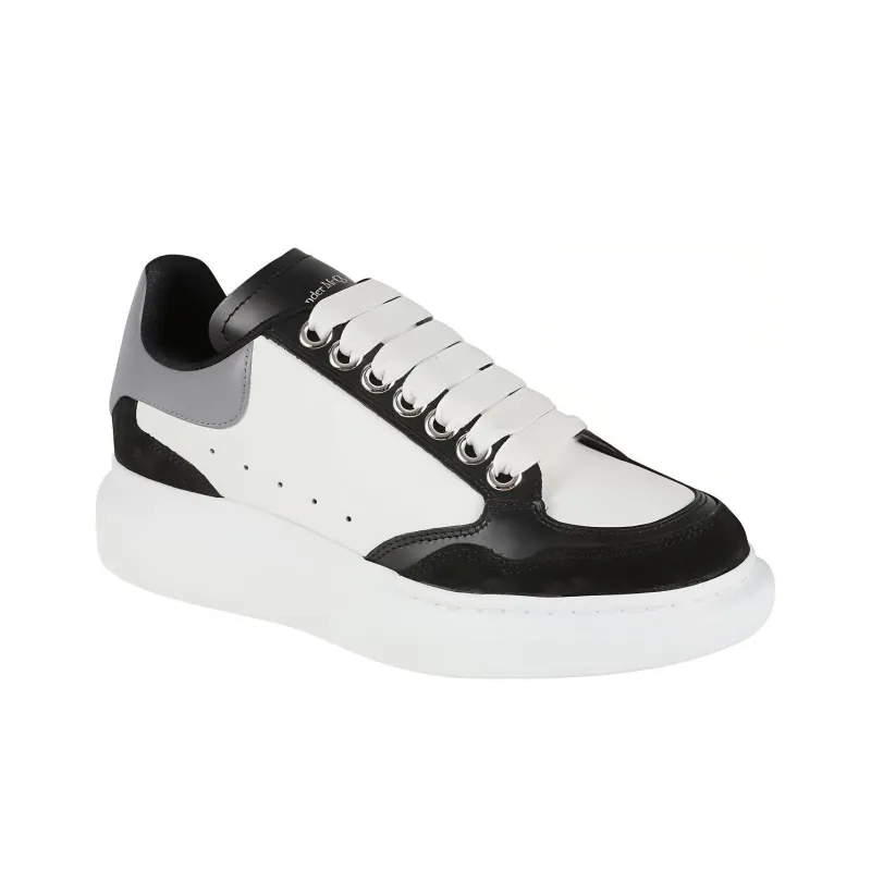Alexander McQueen Larry Oversized Sensory Sneakers 'White Black Grey' Women's-2