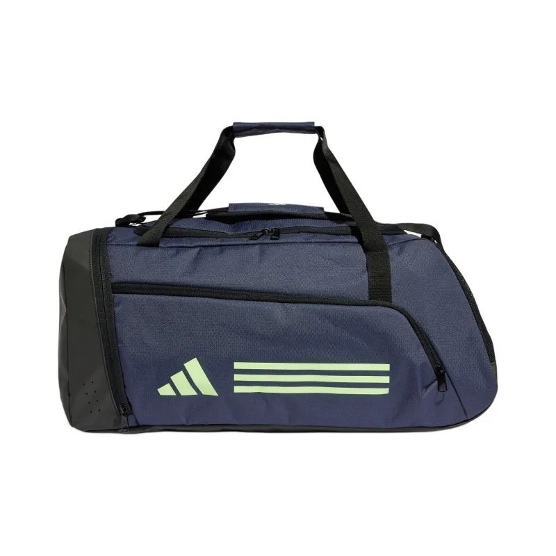 Adidas Essential Recycled Material One Shoulder Portable Travel Bag Regular Unisex Dark Navy Blue & Light Green-0
