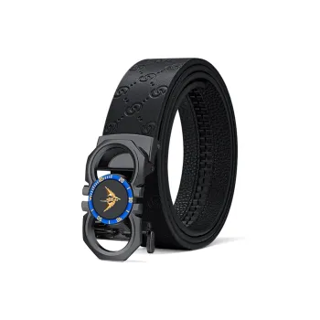 WilliamPOLO Cow Leather Leather Belts Men's Width: 3.5cm