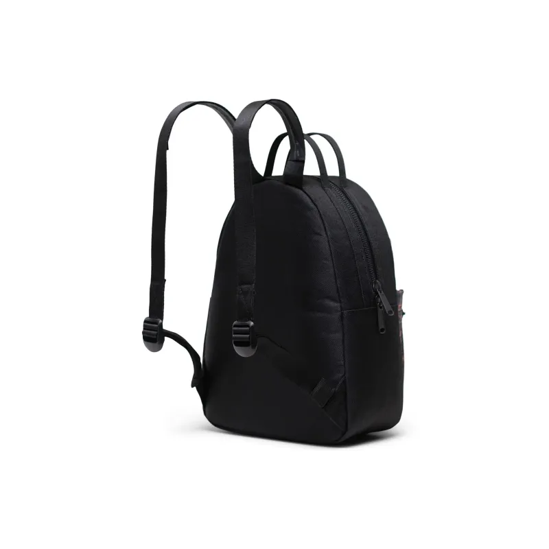 Herschel Nova Series Recycled Fabric Backpack Mini Unisex Black Plaid-2