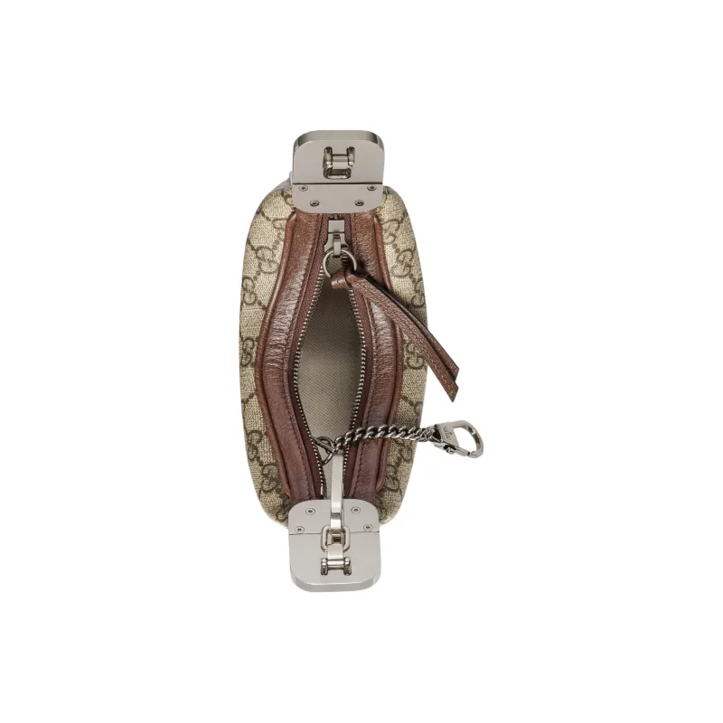 GUCCI Canvas Handbag Mini Women's Brown-5