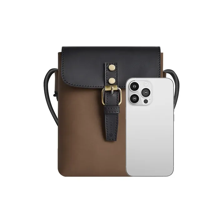 COTECi PU Shoulder Bag, Crossbody Bag Regular Unisex Black & Green/Black & Light Brown/Black & Brown-11