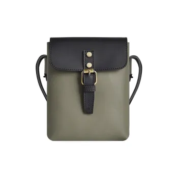COTECi PU Shoulder Bag, Crossbody Bag Regular Unisex Black & Green/Black & Light Brown/Black & Brown