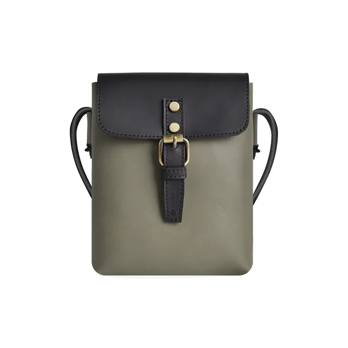 COTECi PU Shoulder Bag, Crossbody Bag Regular Unisex Black & Green/Black & Light Brown/Black & Brown-0
