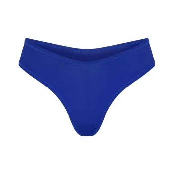 SKIMS COTTON JERSEY DIPPED THONG Underpants Women's 1 Pack Cobalt/Co