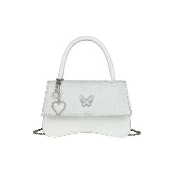 Bywhich PU Handbag, Shoulder Bag, Crossbody Bag Regular Women's White