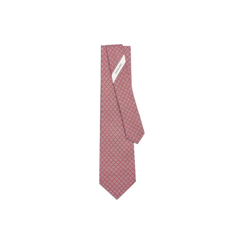 Ferragamo Tetris print Silk Tie-1