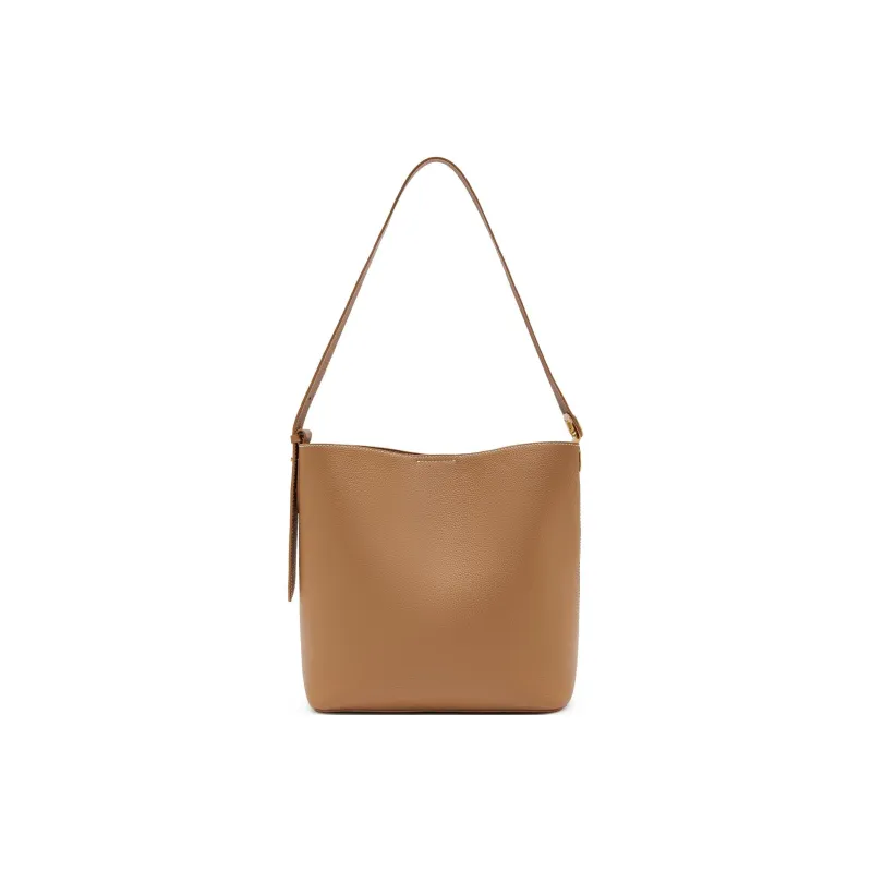 Staccato Cow Leather Tote Bag, Shoulder Bag Women's Spruce Green/Chestnut Brown-7