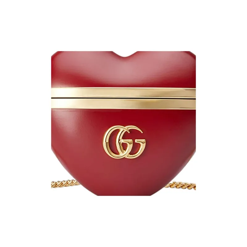 GUCCI Resin Shoulder Bag, Crossbody Bag With AirPods Case And Earphone Case Women's Red/Gold-6