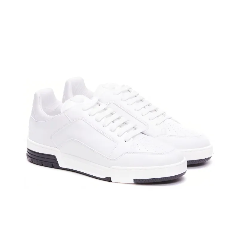 MOSCHINO Leather Lace-up Sneakers-2