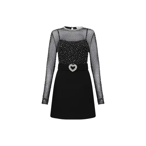 REBECCA VALLANCE Cecile Rhinestone-embellished Minidress