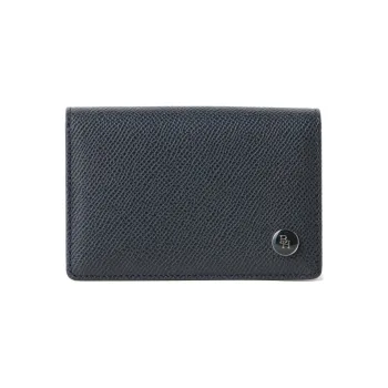 Beams Cow Leather Wallets Card Holders Men's Marine Blue