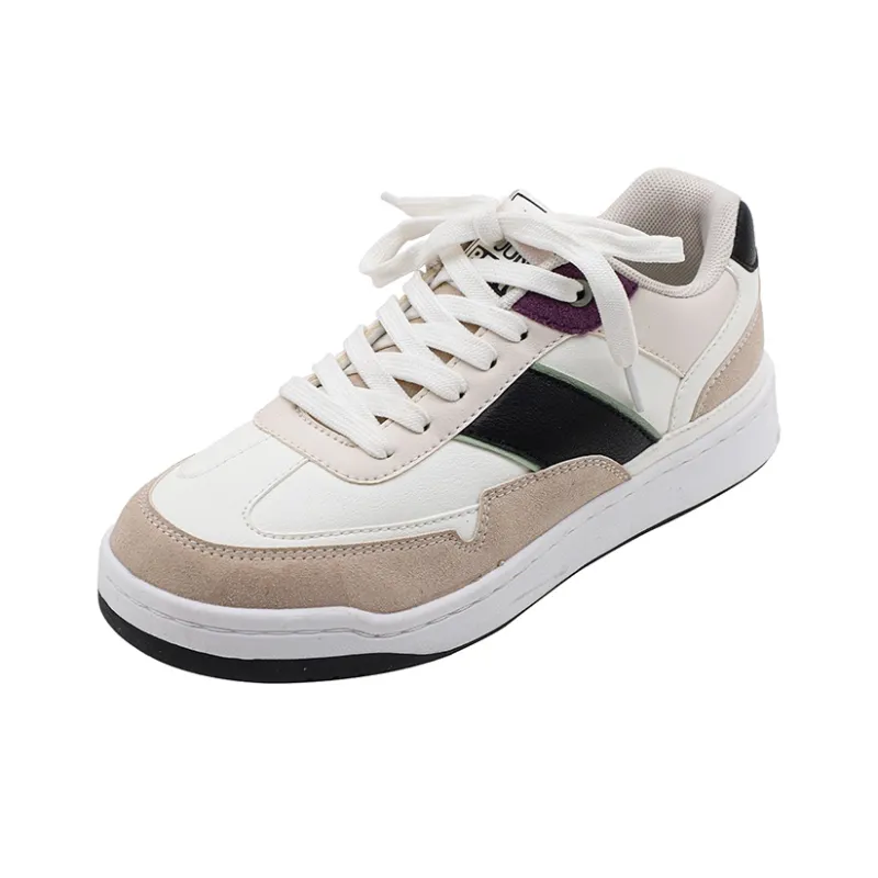MINGKUANG Street Trend Dopamine Dressing Multicolor Anti-Slip Wear-Resistant Low-Top Skateboard Shoes Women's-7
