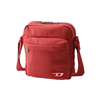 DIESEL Polyester Nylon Blend Shoulder Bag Crossbody Bag Unisex Red